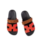 Chypre sandals Rouge Cinetique Gold Suede size 37.5 - Image 2