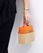 Loro Piana Extra Pocket L19 North-South wicker bag - Image 2