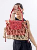 Limited edition Goyard Aligre Mesh Bag Fuschia Handbraided - Image 2