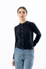 Chanel Coco beach black cardigan size 38 - Image 2