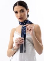 Hermes leather fringe twilly - Image 4
