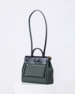 Hermès Herbag 31 Toile Militaire / Vache Hunter Vert Mangrove / Écru / Black GHW - Image 4