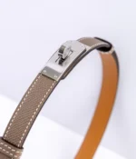 Hermès kelly belt etoupe PHW - Image 3