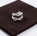Hermès Chaine d'ancre ring, double row  size 55