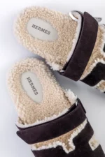 Hermés chypre sandal Marron Ébène / Écru Size 40 - Image 3