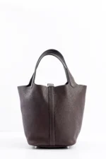 Hermès Picotin18 (Barenia leather Faubourg) Special leather eben PHW - Image 4