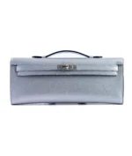 Hermès Kelly Cut Argent Chevre Chamkilight PHW