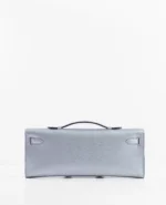 Hermès Kelly Cut Argent Chevre Chamkilight PHW - Image 3