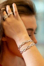 Hermes Chaine d'ancre Enchainee double ring size 55 - Image 5