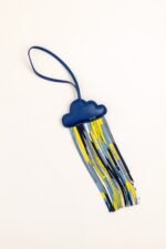 Colorful Hermès cloud charm with tassels