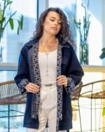Hermes Short parka coat. Size Small ( large fit)  Navy Blue - Image 2