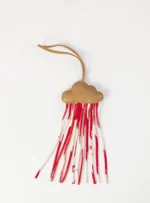 Hermès colorful cloud charm with tassels