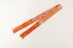 Hermes Twilly franges cuir Les Voitures Nouvelles Abricot / Vermillon / Vieux Rose
