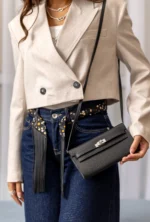Hermès Kelly To Go Black Epsom  PHW - Image 4